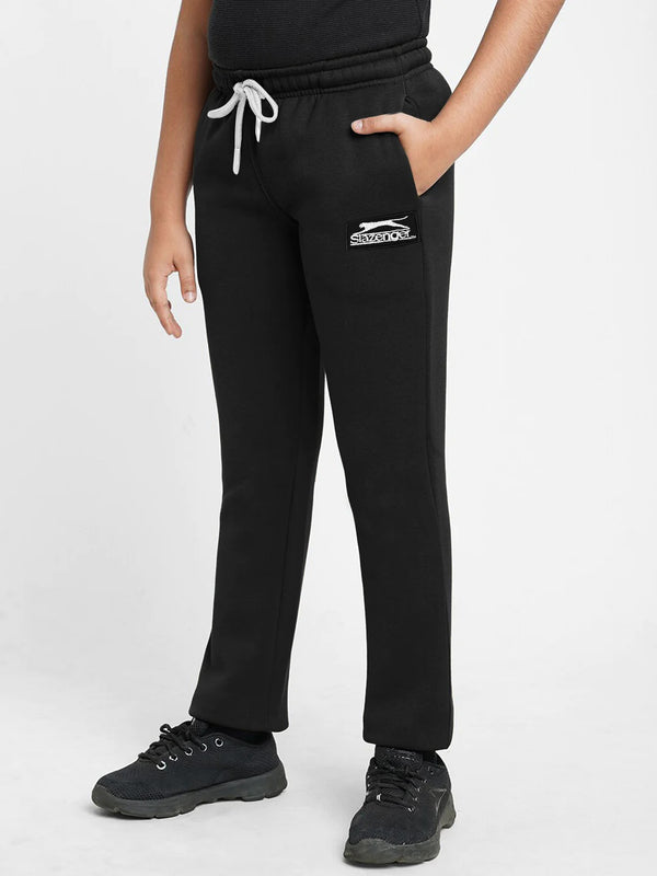 Slazenger Regular Fit Fleece Jogger Trouser For Kids-Black-LOC#0KT1