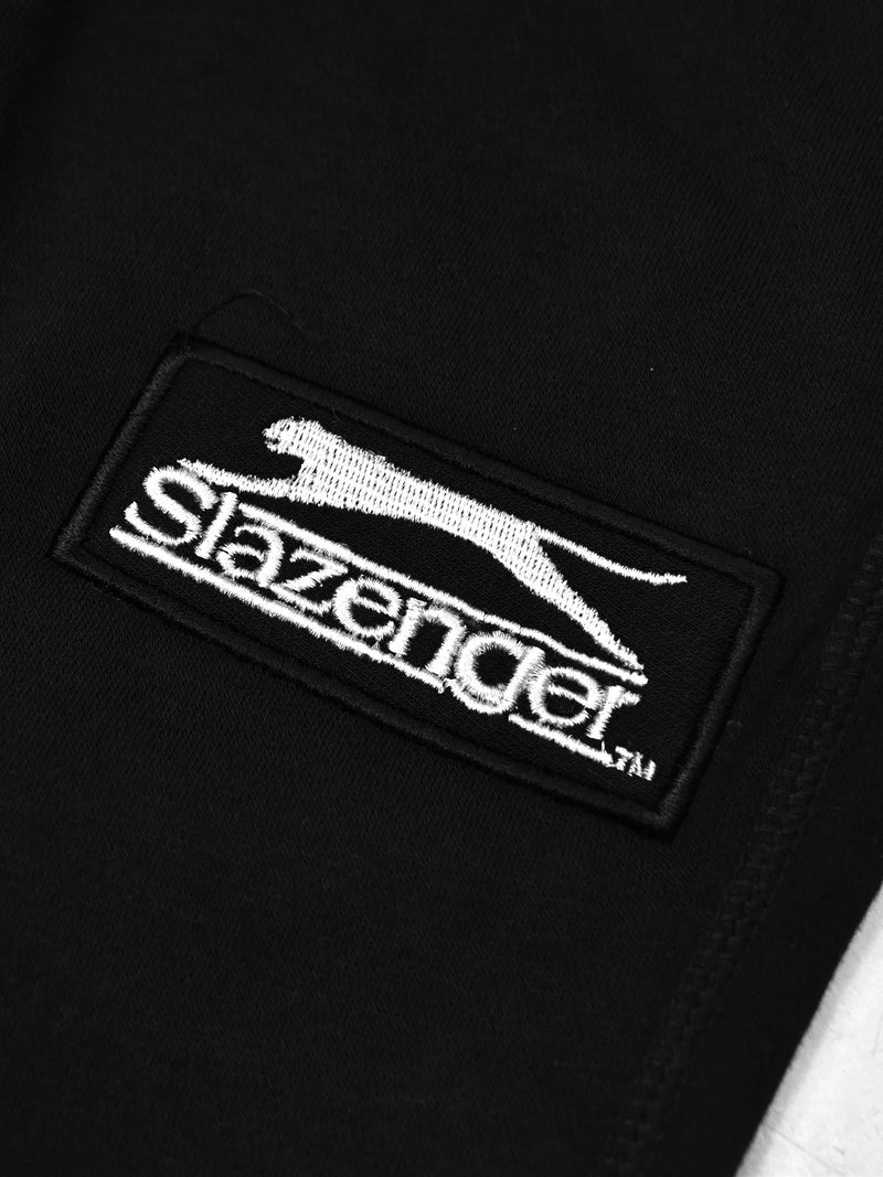Slazenger Regular Fit Fleece Jogger Trouser For Kids-Black-LOC