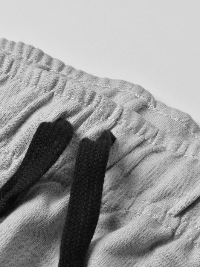 Louis Vicaci Fleece Zipper Tracksuit For Men-Light Grey-LOC