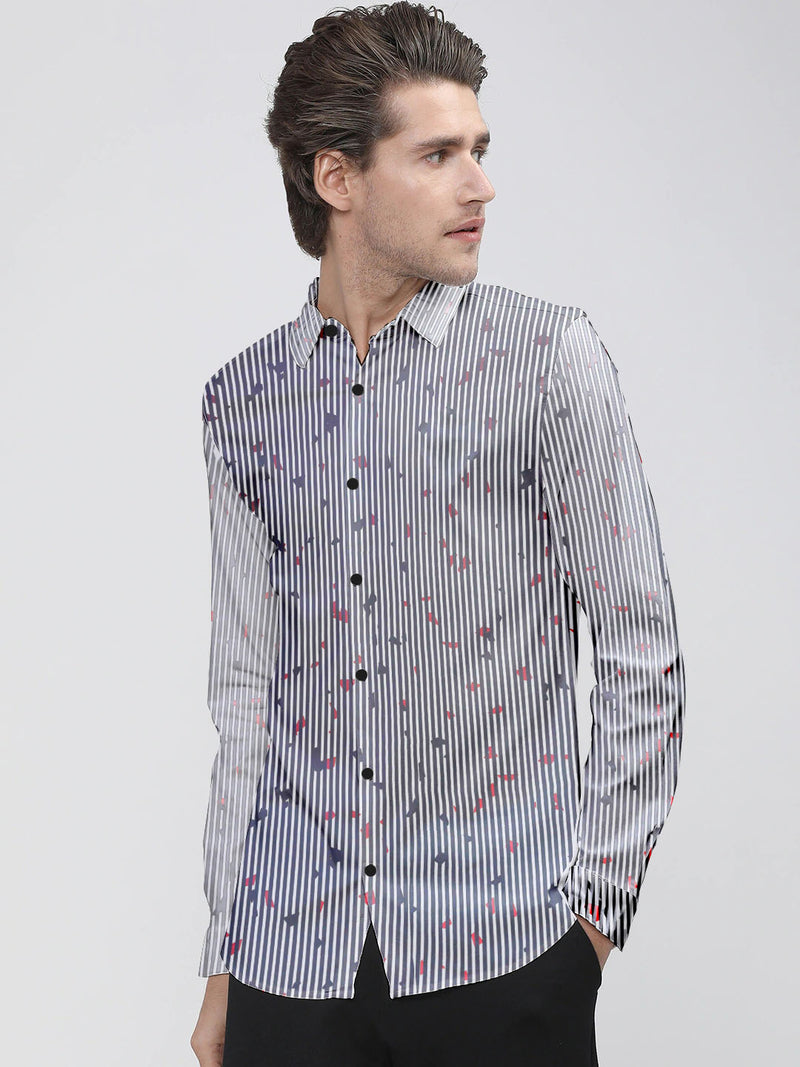 ZAARA Men's Printed Casual shirt Roc LOC