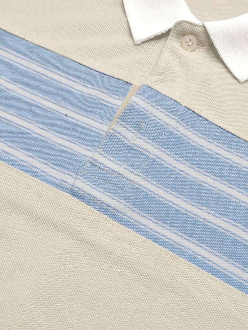 NXT Summer Polo Shirt For Men-Skin with Sky Stripe-LOC0018