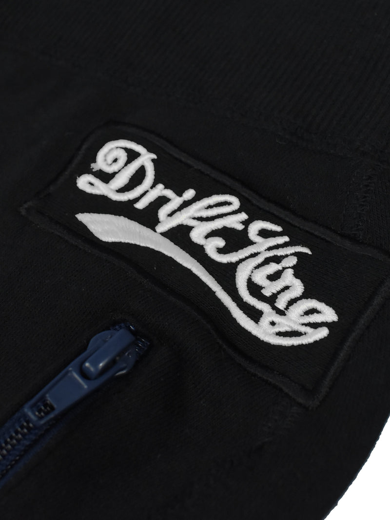 Drift King Regular Fit Fleece Trouser For Men-Black-LOC0011
