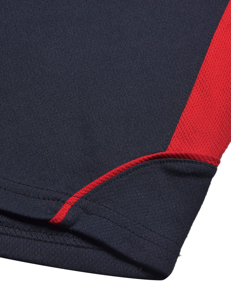 Cloke Active Wear Polo Shirt For Kids-Navy & Red-LOC