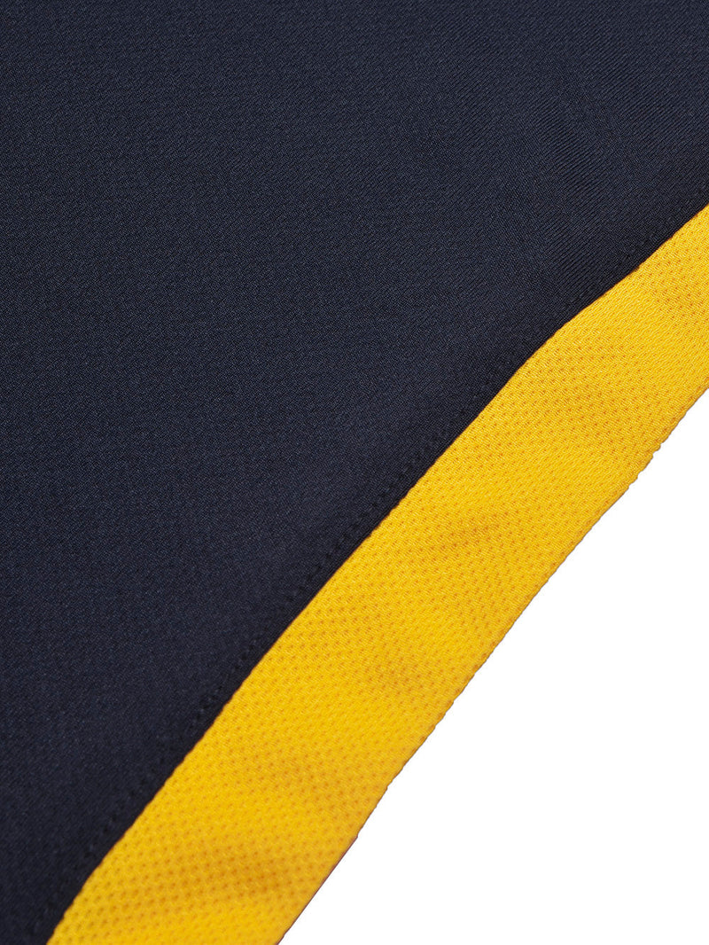 Cloke Active Wear Polo Shirt For Kids-Navy & Yellow-LOC