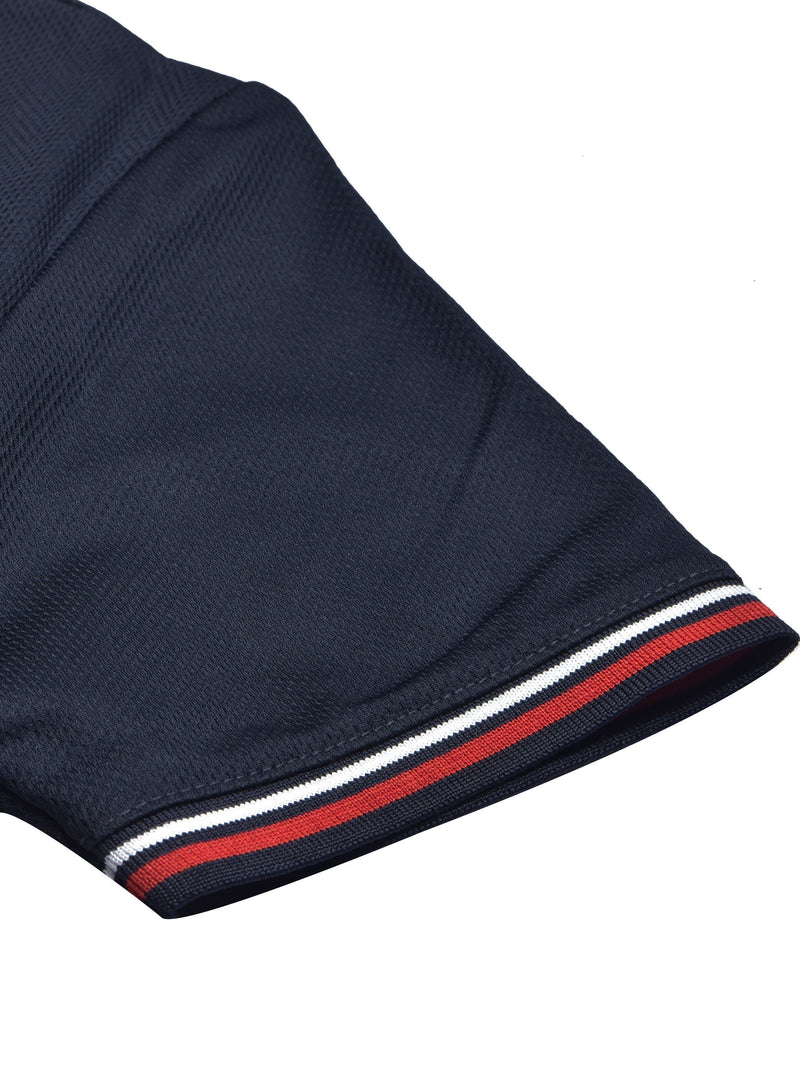 LV Summer Active Wear Polo Shirt For Men-Dark Navy-LOC