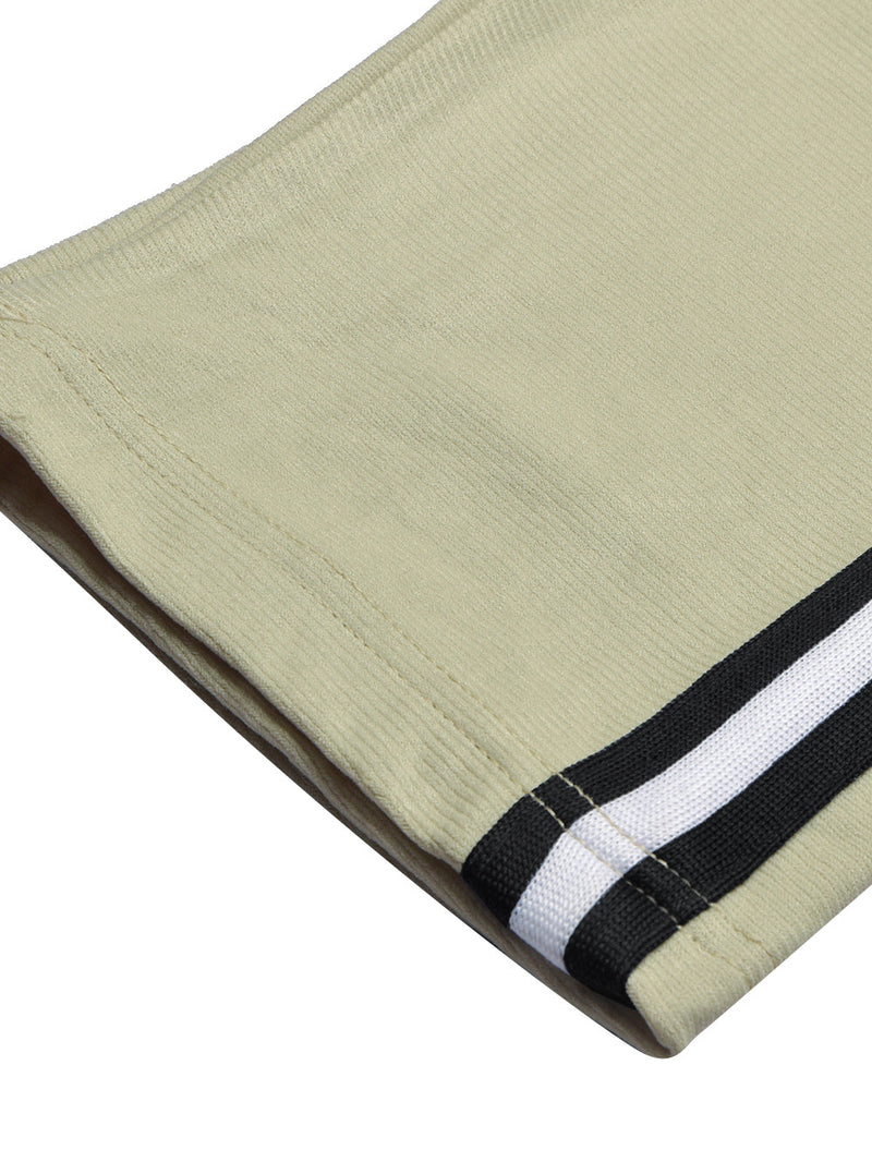 Louis Vicaci Slim Fit Lycra Trouser For Men-Grapes Green with Black & White Stripes-LOC014