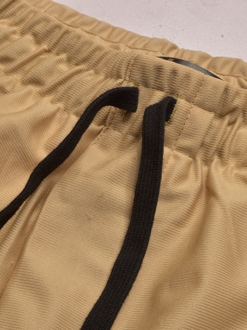 Louis Vicaci Slim Fit Lycra Trouser For Men-Khaki with Black & White Stripes-LOC015