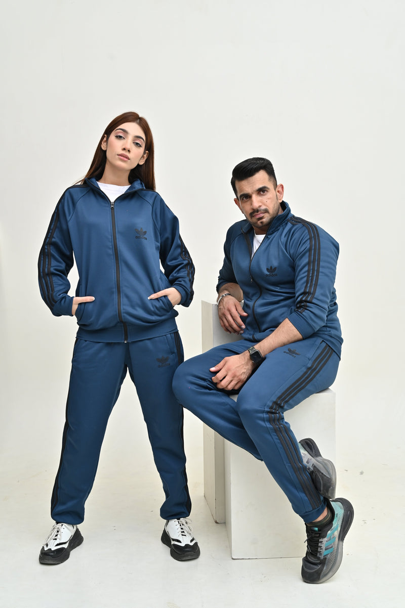 ADIDS UNISEX PETROL GREEN TRACKSUIT