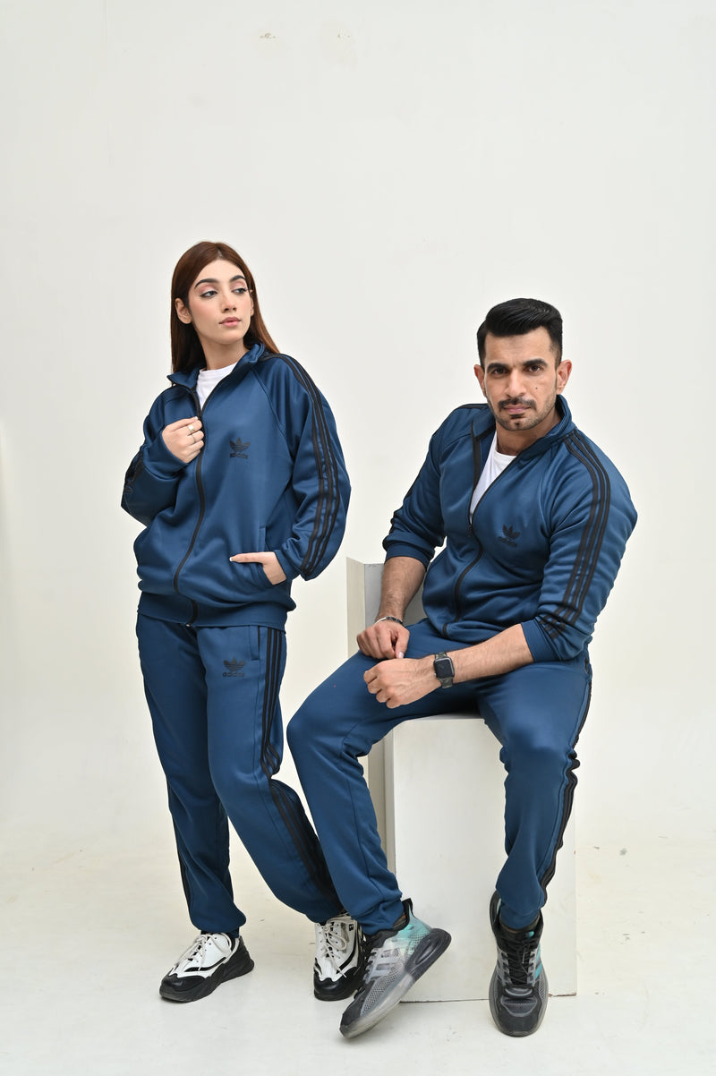 ADIDS UNISEX PETROL GREEN TRACKSUIT