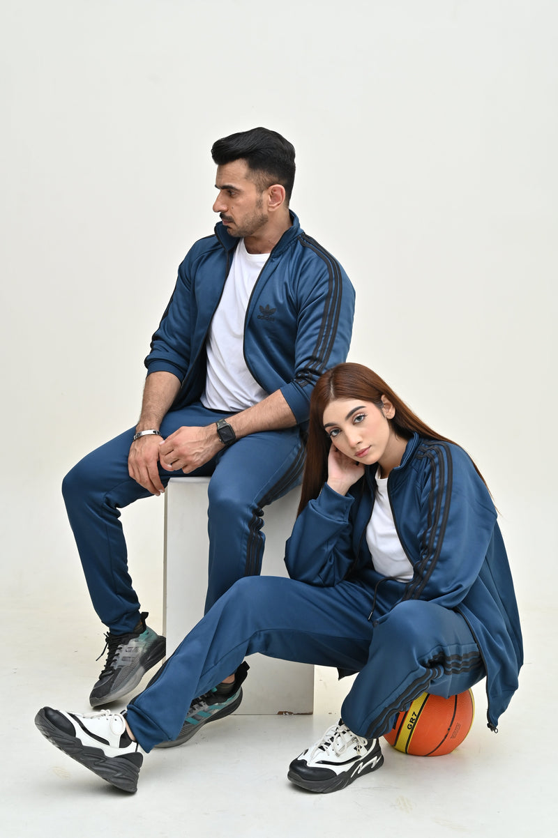 ADIDS UNISEX PETROL GREEN TRACKSUIT