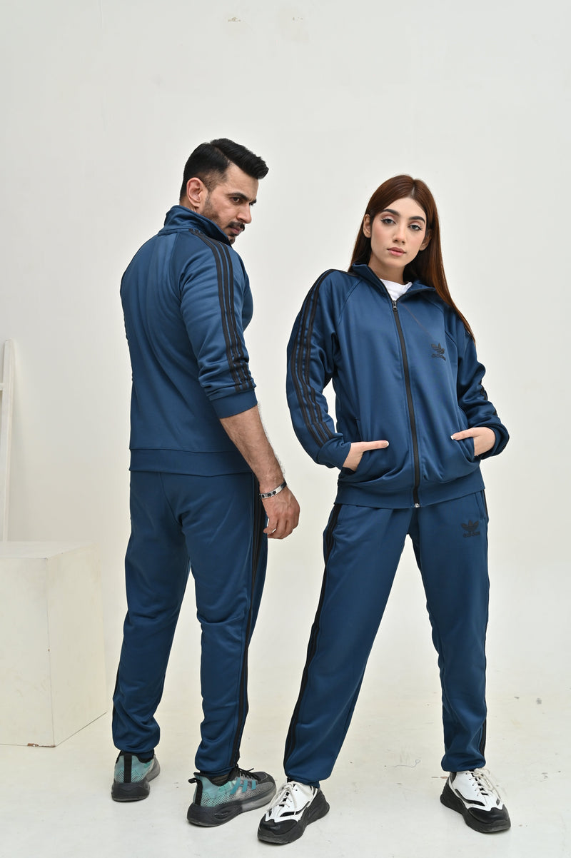 ADIDS UNISEX PETROL GREEN TRACKSUIT