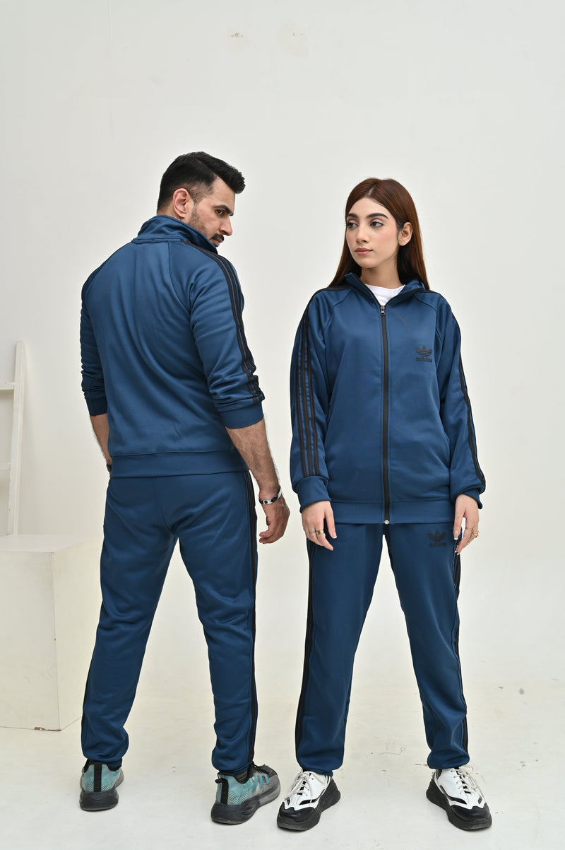 ADIDS UNISEX PETROL GREEN TRACKSUIT