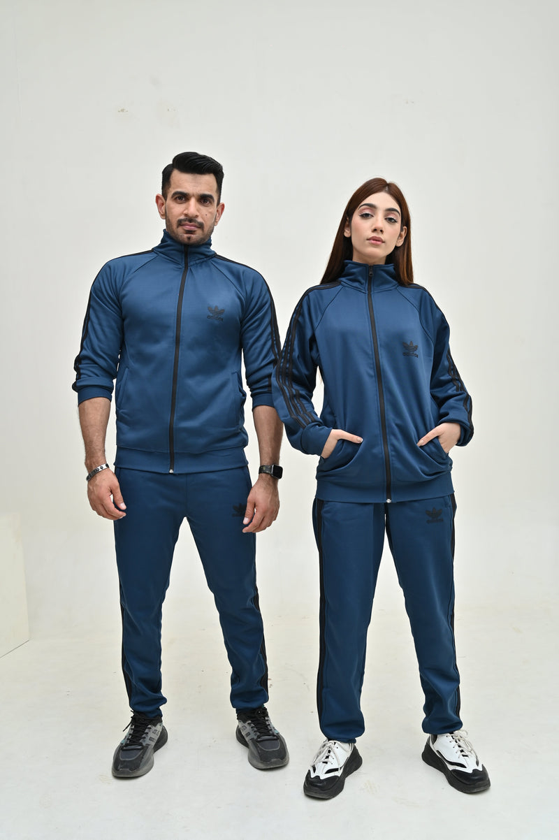 ADIDS UNISEX PETROL GREEN TRACKSUIT