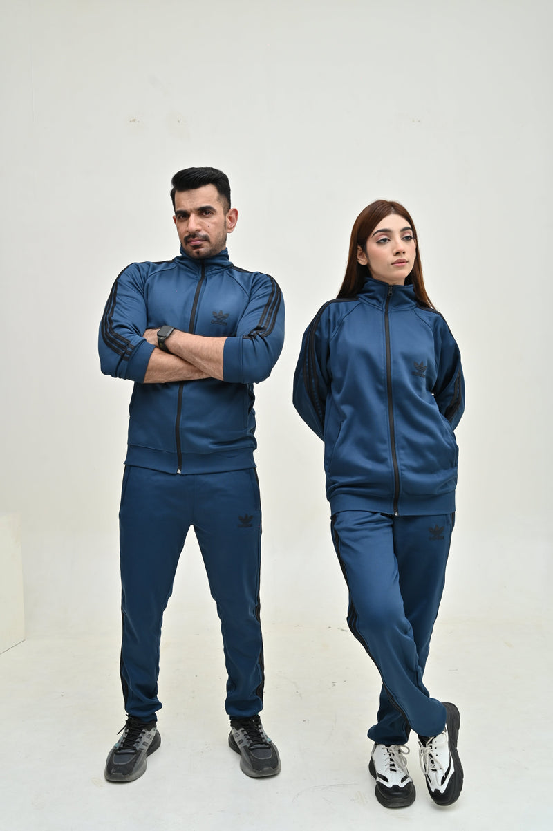 ADIDS UNISEX PETROL GREEN TRACKSUIT