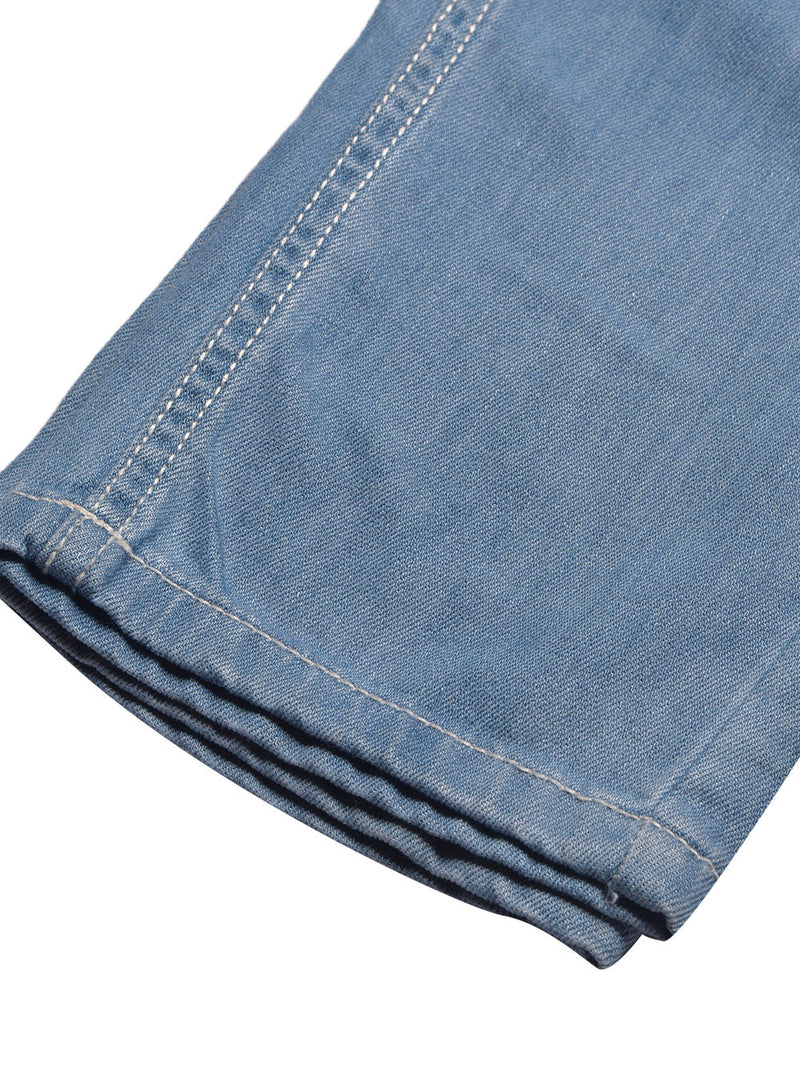 F&F Grinding Jeans For Ladies-Light Blue Faded-LOC