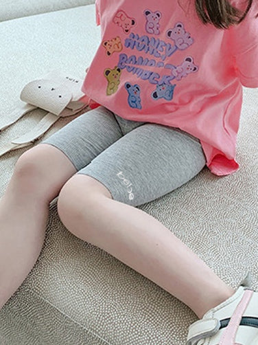Guess Baby Girl Short For Kids-Grey Melange-LOC#0K47