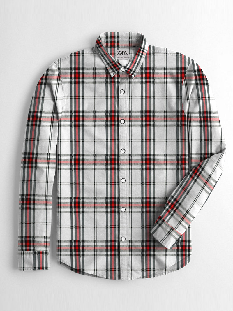 ZAARA Men's Printed Casual Shirt Bruin LOC