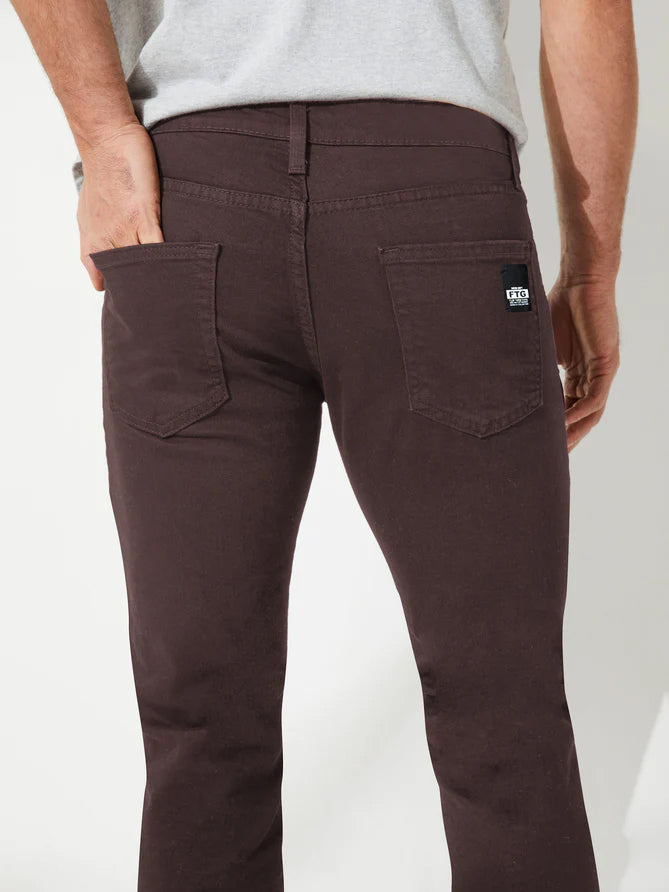 Fendi Slim Fit Stretchy Jeans Denim For Men-Dark Brown-LOC