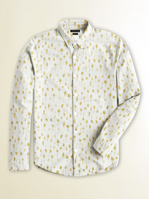 Nexoluce Men's Printed Casual Shirt Jett LOC#0067