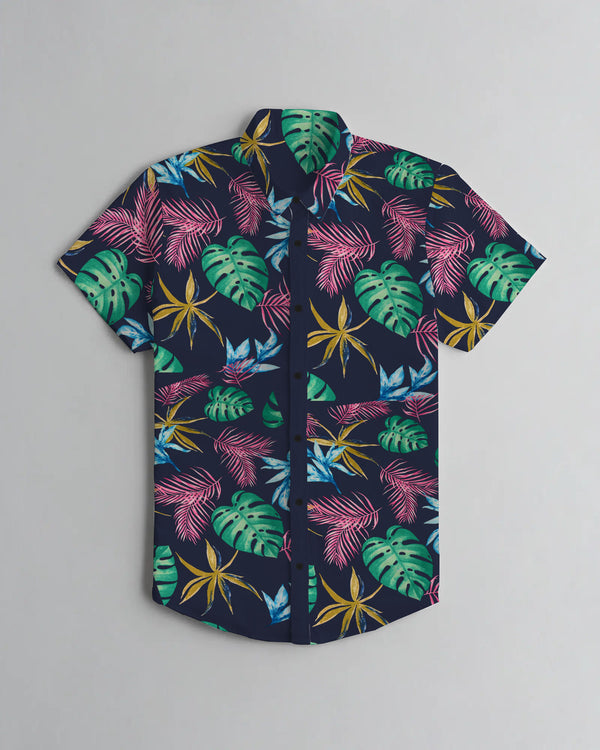 Summer Printed Casual Shirt Juniper LOC#009