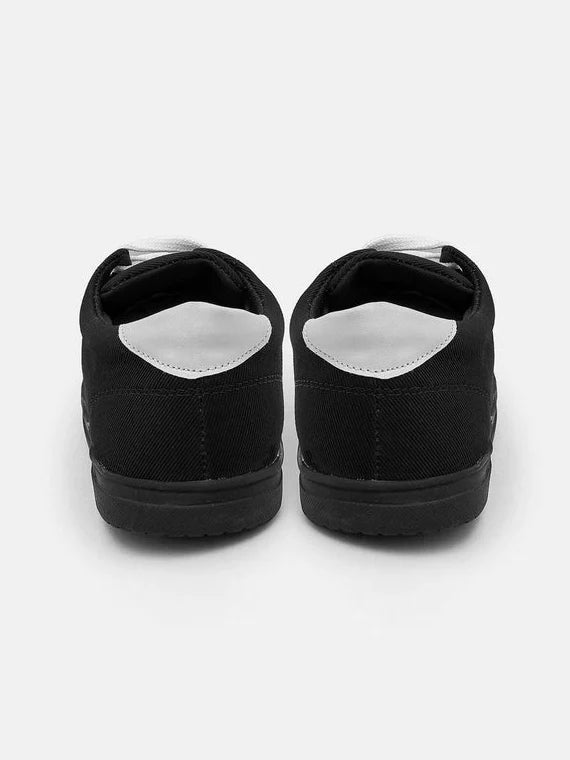 Men Aranaputa Jeans Style Black Sole Sneaker Shoes-Black-LOC