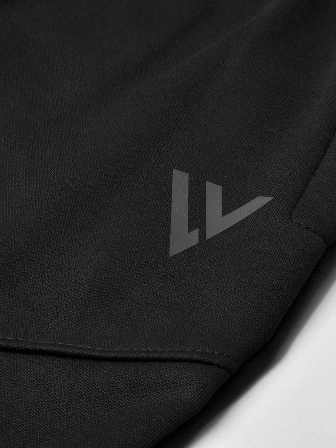 Louis Vicaci Lightning Flash Zipper Hooded Training Tracksuit For Men-Black-LOC