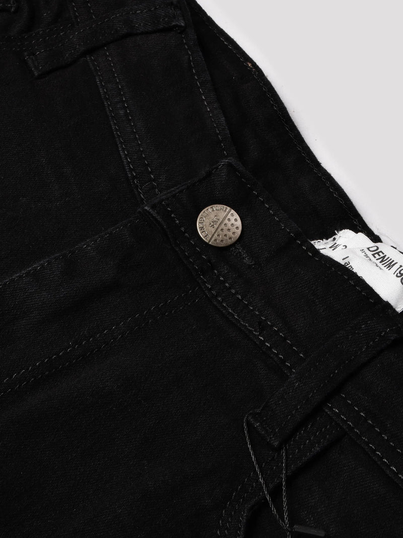 Full Fashion Jeans Stretch Denim For Men-Black-LOC