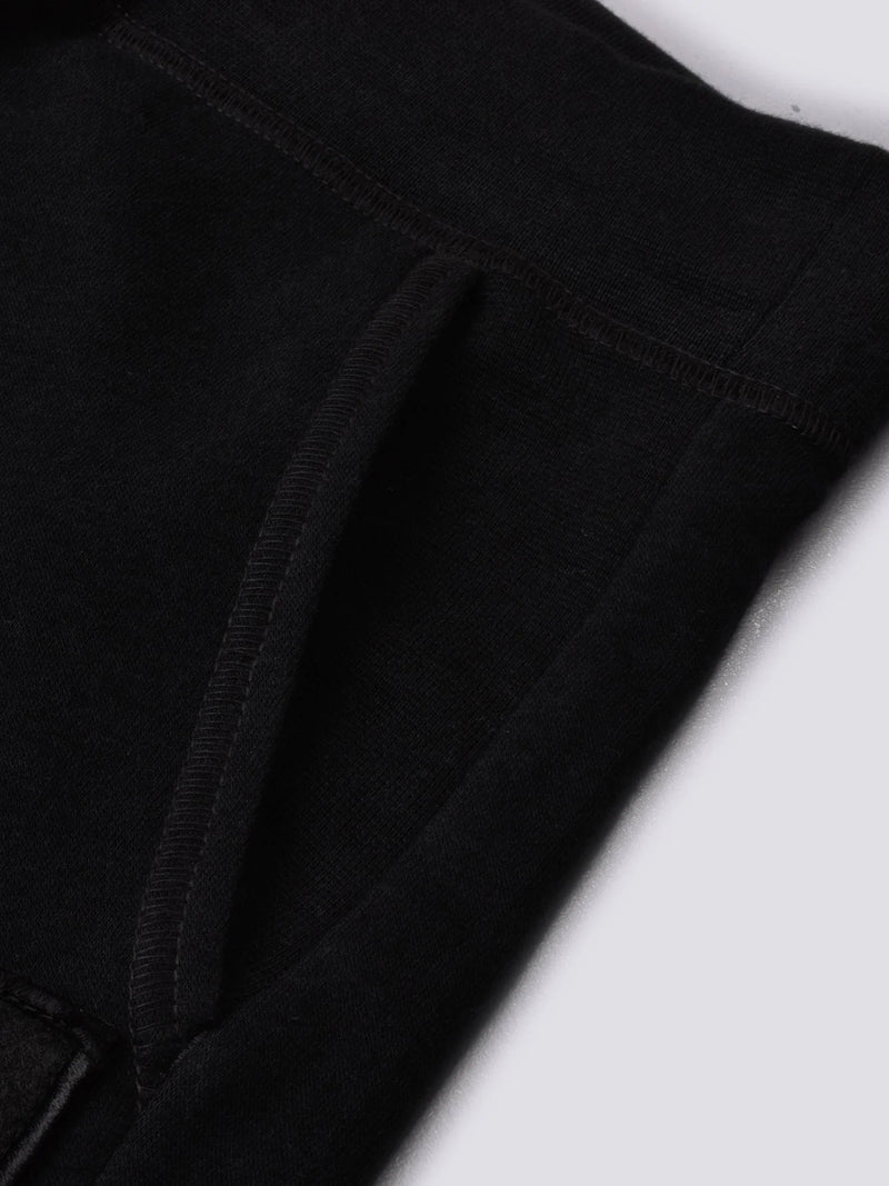 NK Fleece Straight Fit Pocket Style Jogging Trouser For Men-Black-LOC0025