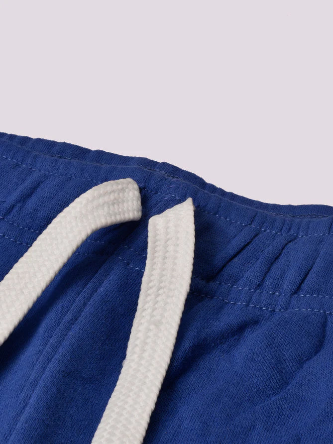 Louis Vicaci Fleece Zipper Tracksuit For Men-Royal Blue-LOC