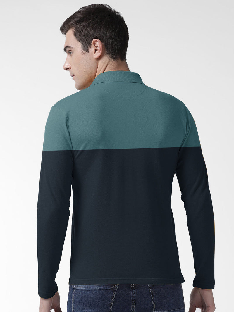 Summer Polo Shirt For Men-Bond Blue & Navy-LOC00102
