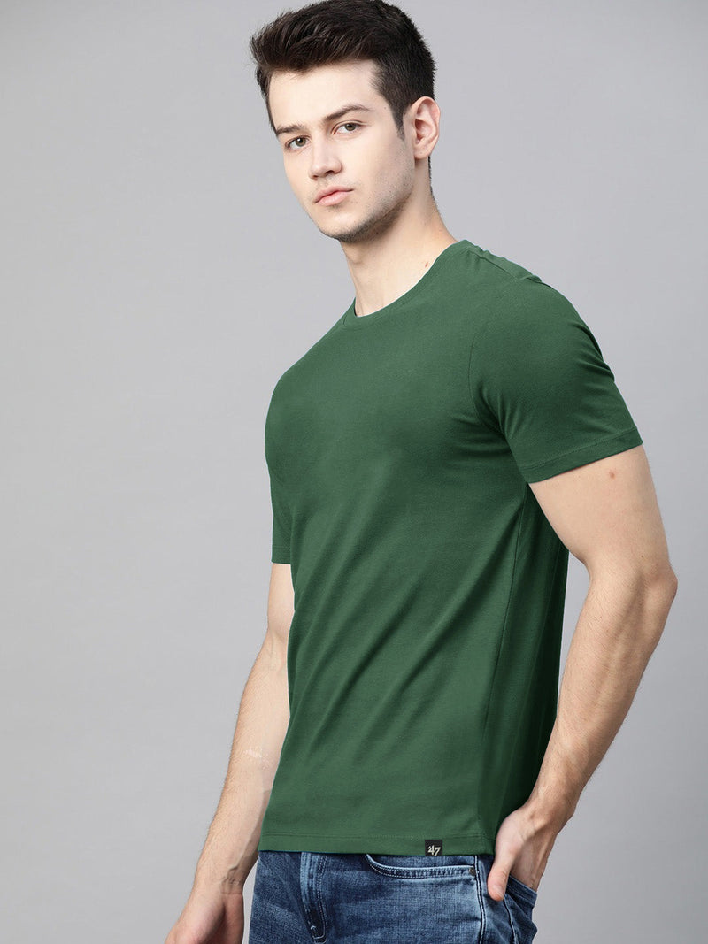 Summer Tee Shirt For Men-Green-LOC15