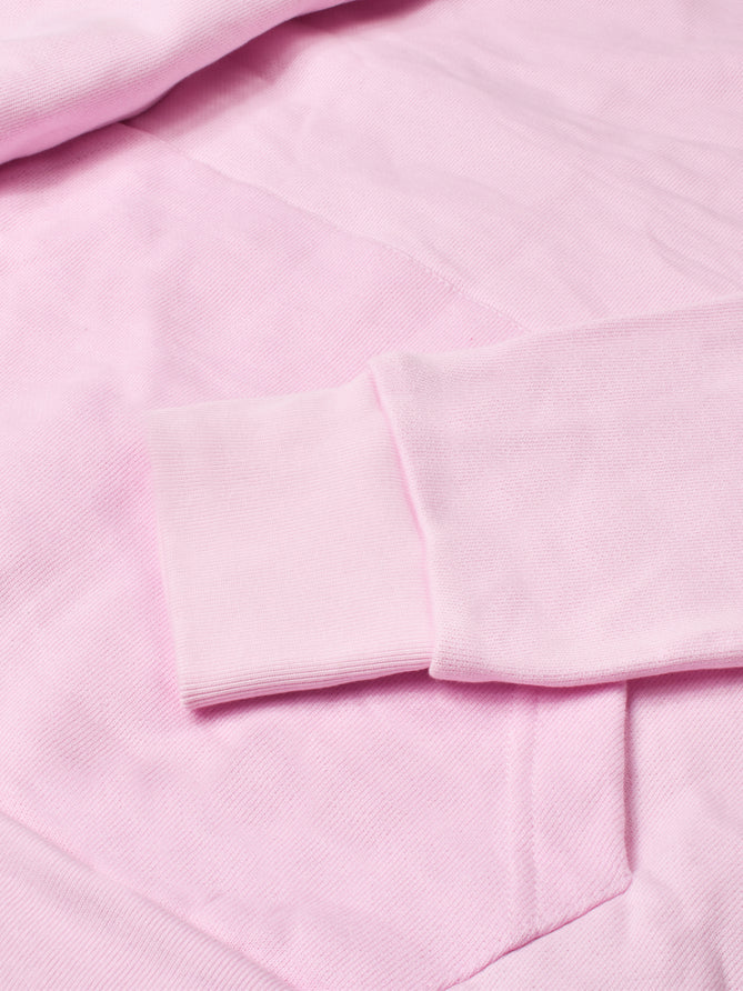 Premium Quality Terry Fleece Pullover Hoodie For Men-Pink-LOC