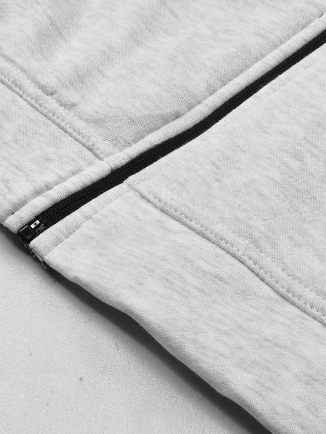 Louis Vicaci Fur Zipper Hoodie For Men-Off White Melange-LOC