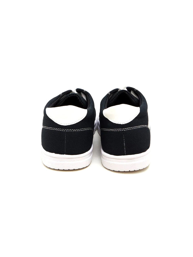 Men Vans Style Stripe Sneaker Shoes-Black-LOC