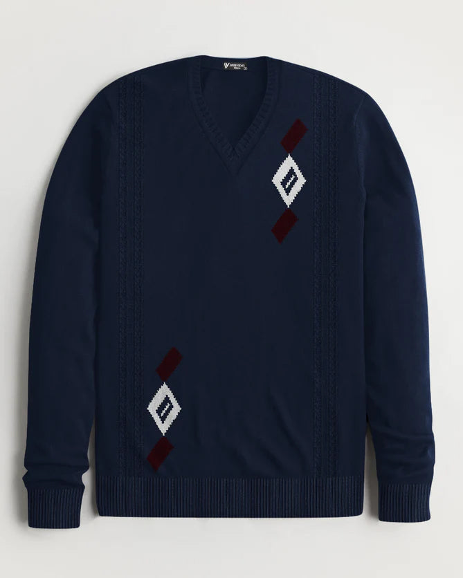 Louis Vicaci Full Sleeve Sweater For Men-Light Blue-LOC