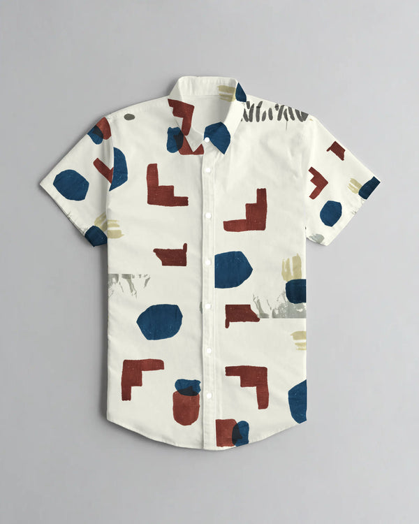 Summer Printed Casual Shirt Lvy LOC#0033