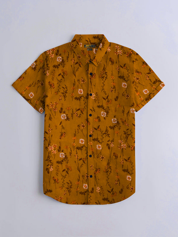 Oxen Men's Printed Casual Shirt Dian LOC#00138