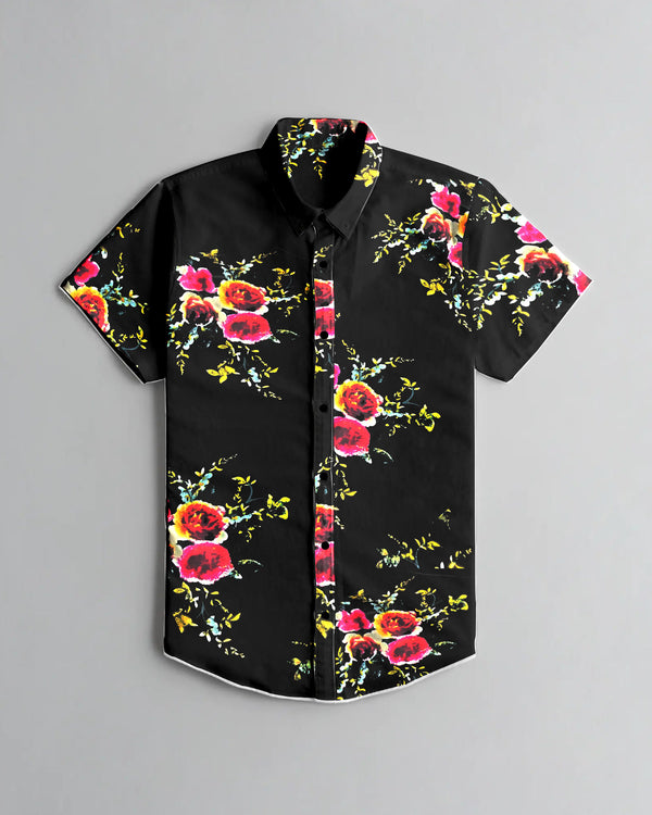 Summer Printed Casual Shirt Sage LOC#0047