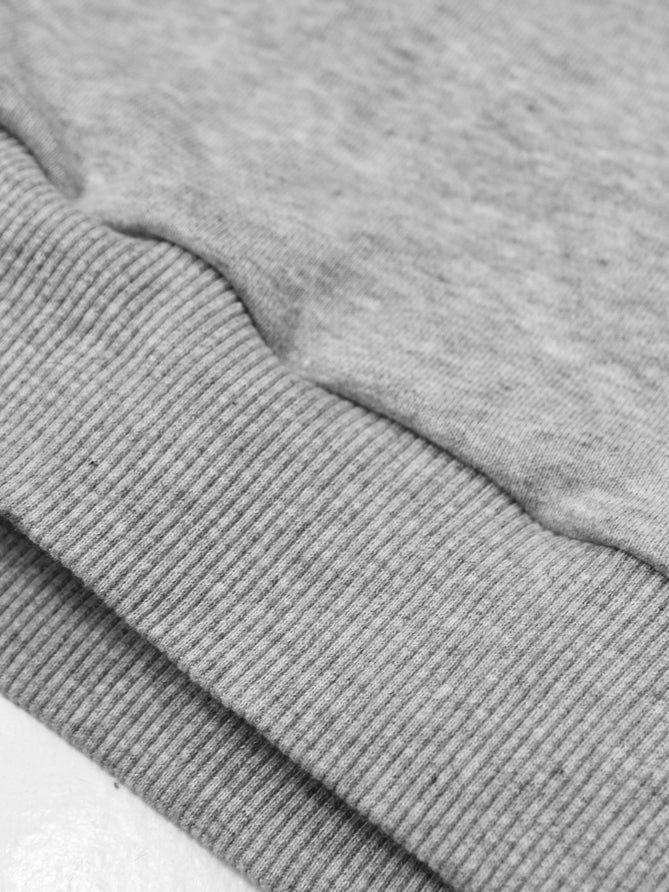 Next Fleece Pullover Hoodie For Women-Grey Melange With Panel-LOC