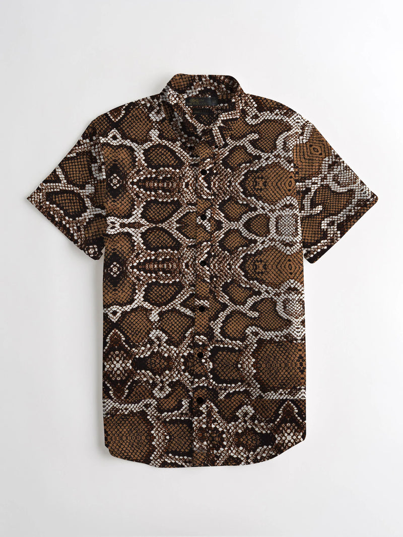 Summer Printed Casual Shirt Snake LOC