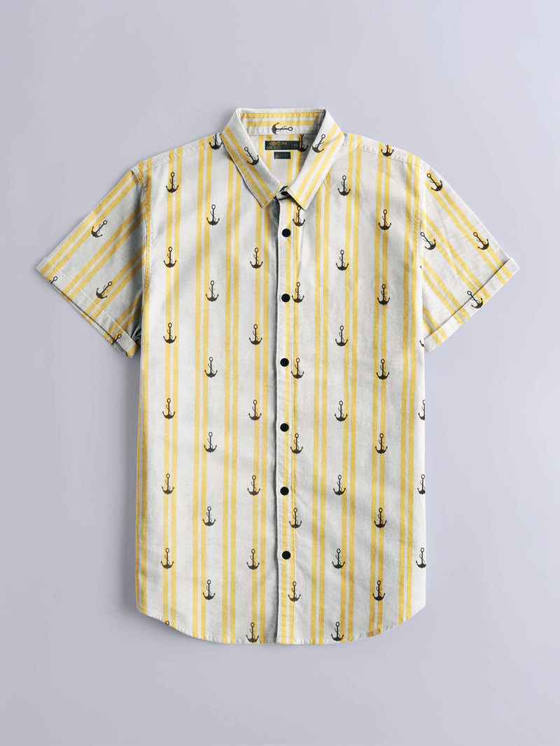 Oxen Men's Printed Casual Shirt Moira LOC