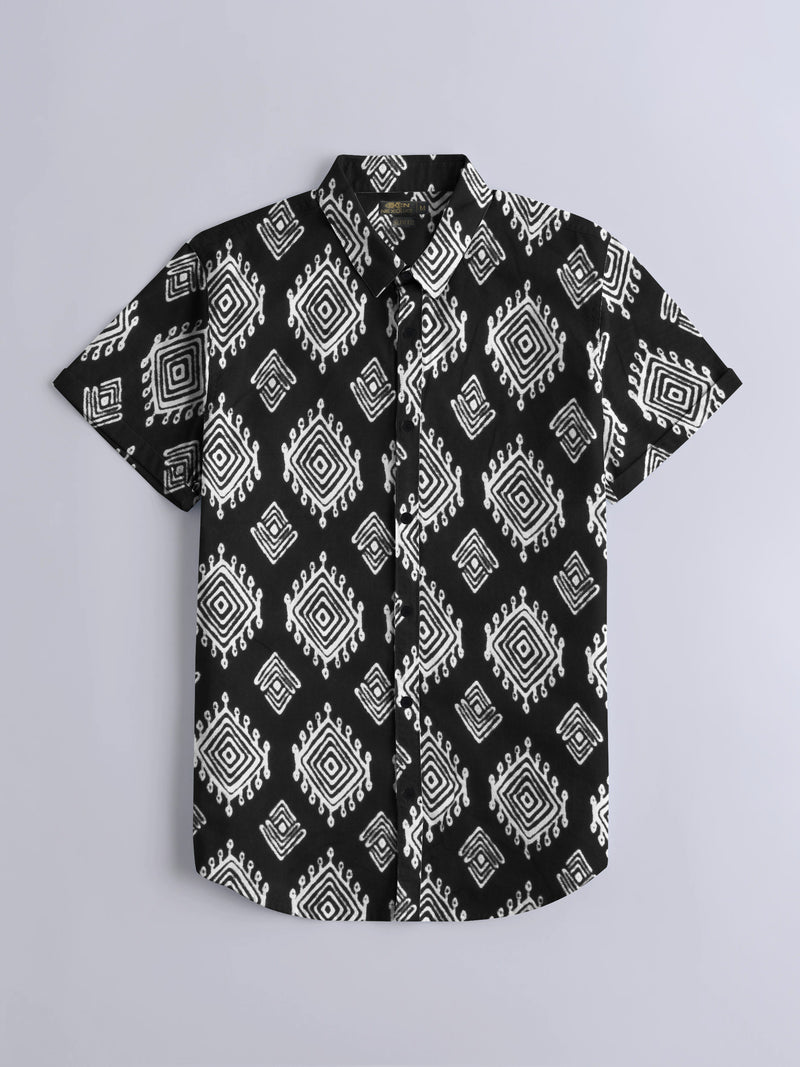 Oxen Men's Printed Casual Shirt oster LOC