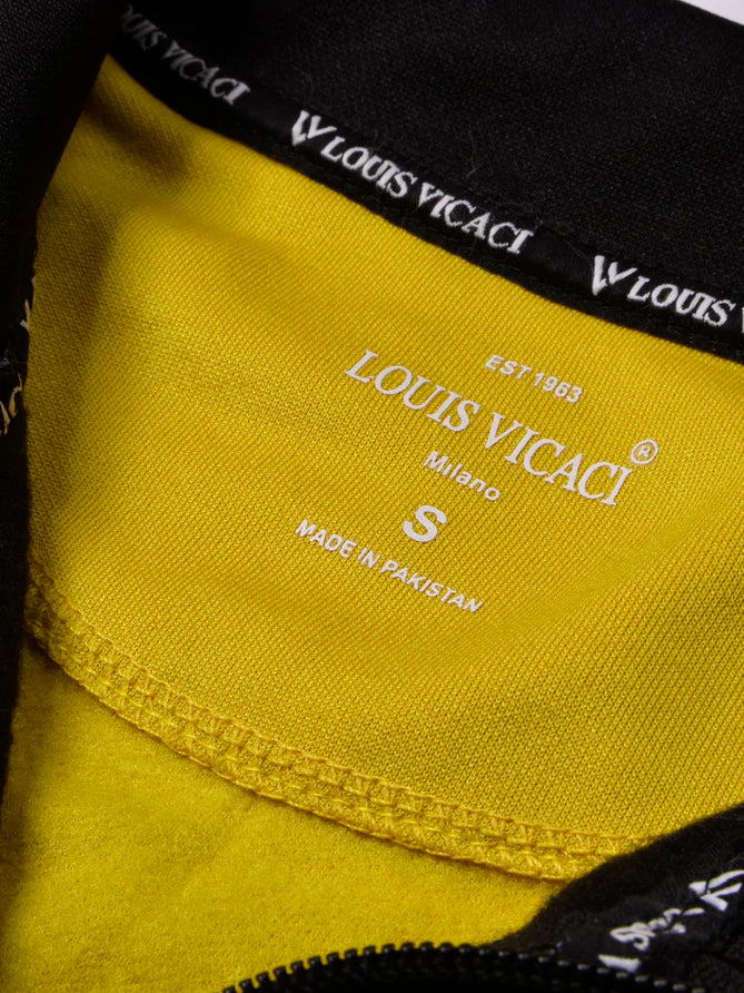 Louis Vicaci Lightning Flash Training Tracksuit For Men-Black & Yellow-LOC