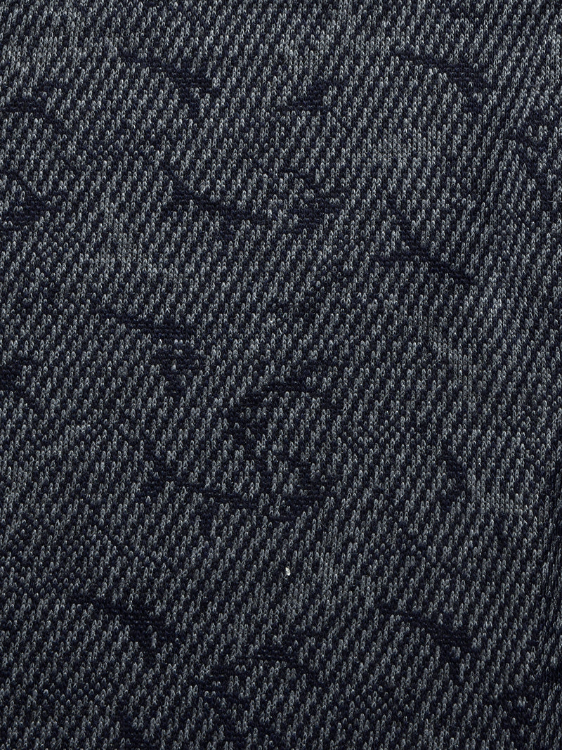 Louis Vicaci Full Sleeve Wool Sweater For Men-Navy Melange-LOC