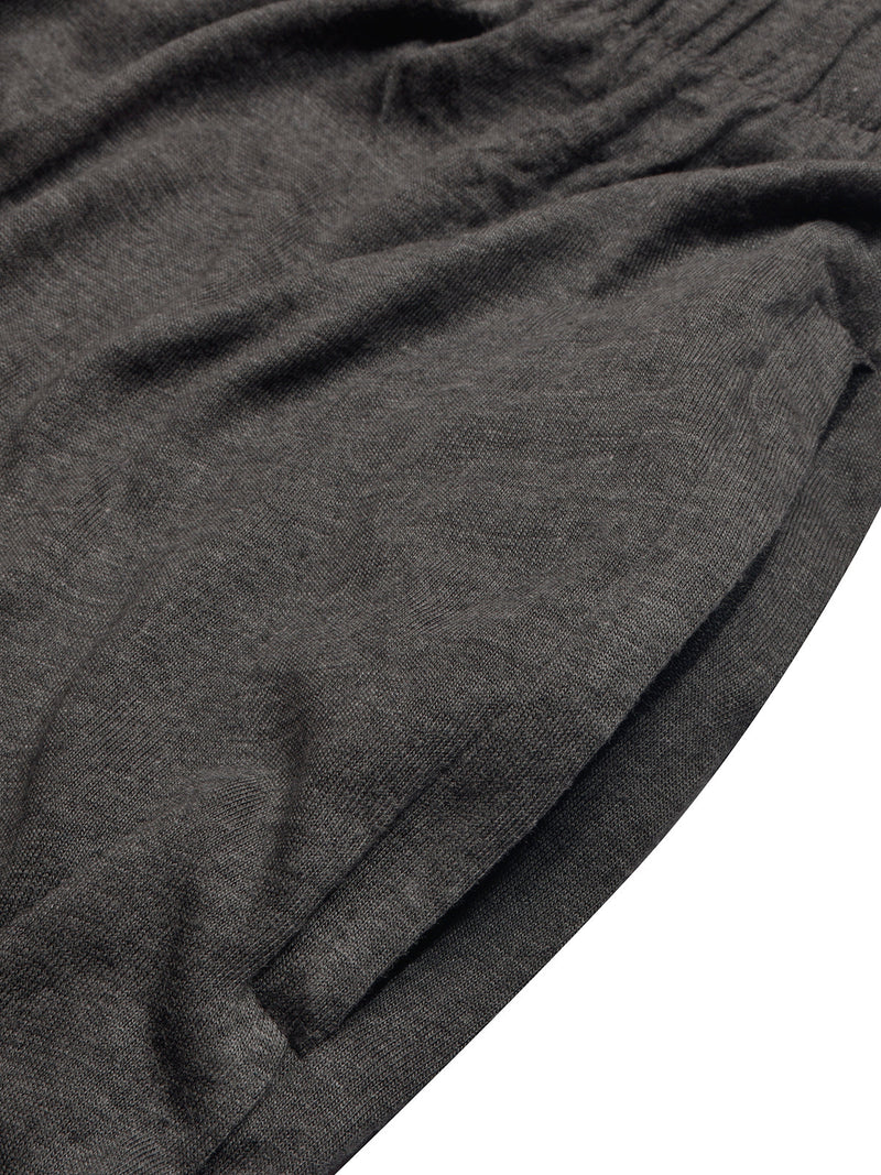 Summer Fashion T-Shirt & Lounge Short Suit For Men-Skin with Charcoal Melange-BR780