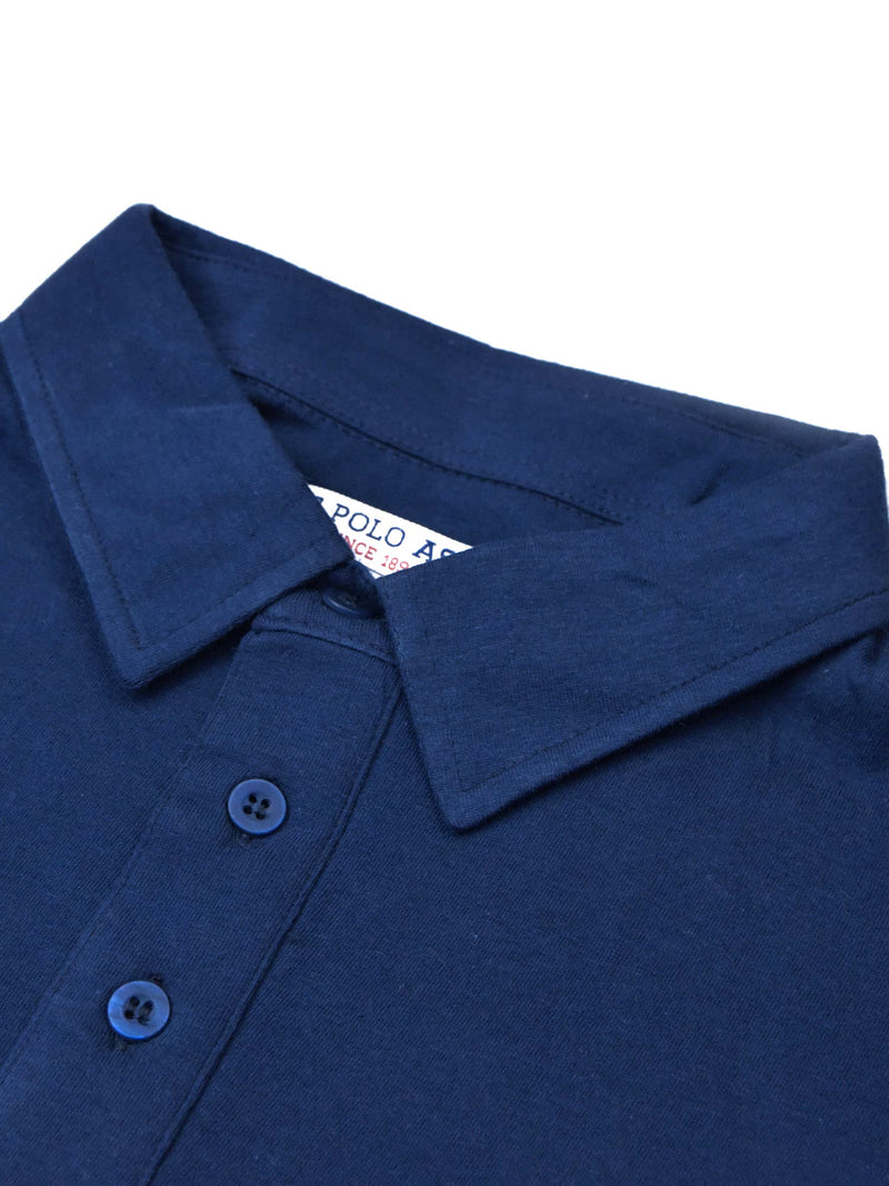 Summer Polo Shirt For Men-Royal Blue & Grey-LOC00106