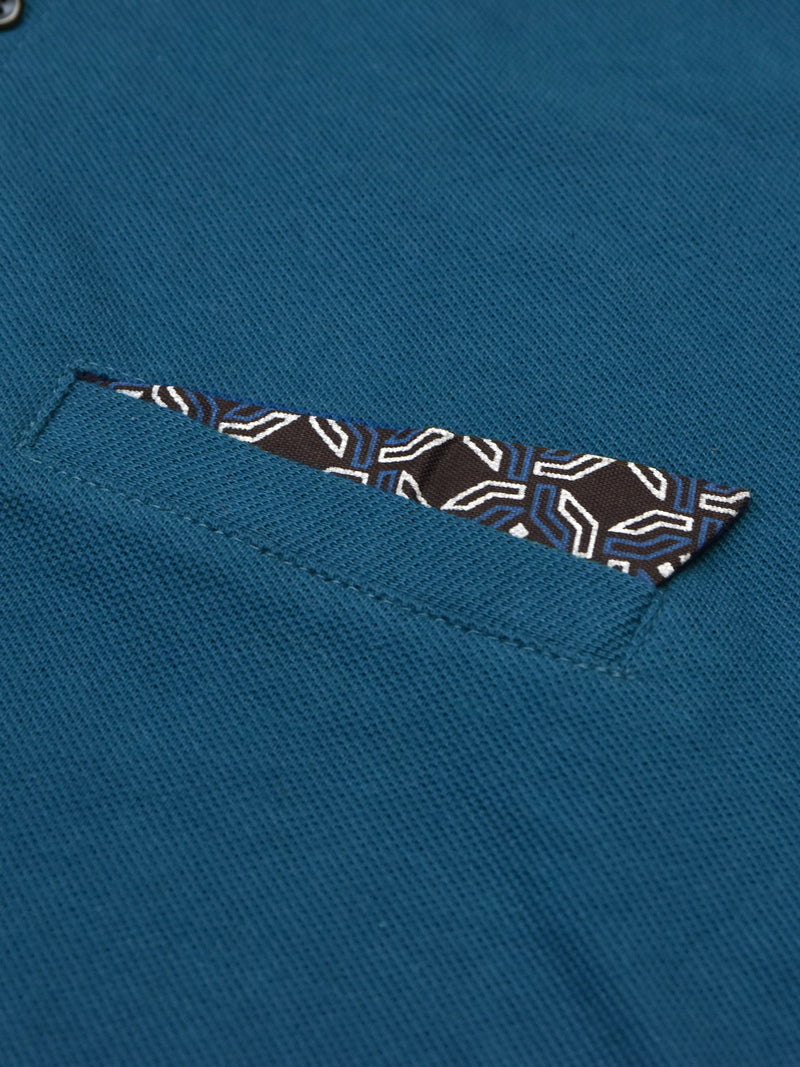 Summer Polo Shirt For Men-Dark Blue & Navy-LOC0029