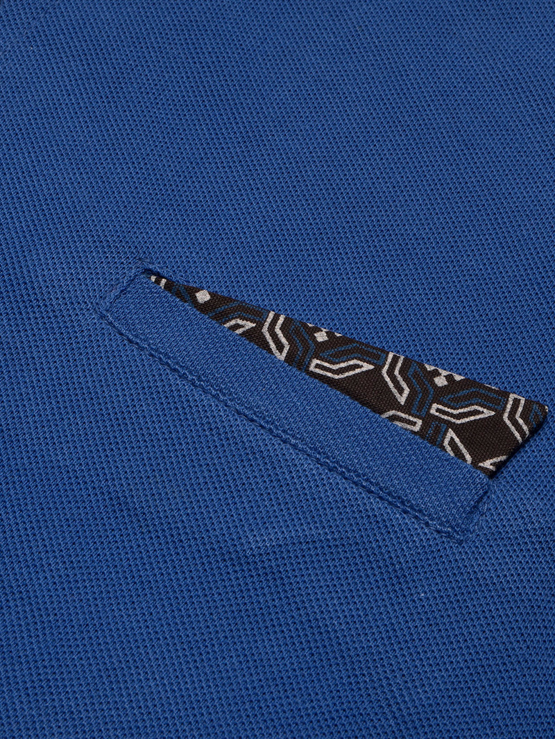 LV Summer Polo Shirt For Men-Blue & Navy-LOC0068
