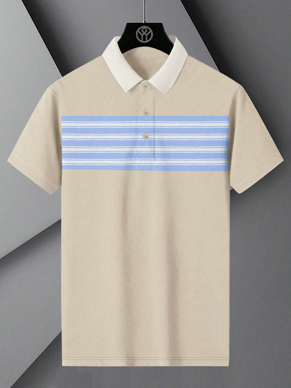 NXT Summer Polo Shirt For Men-Skin with Sky Stripe-LOC0018