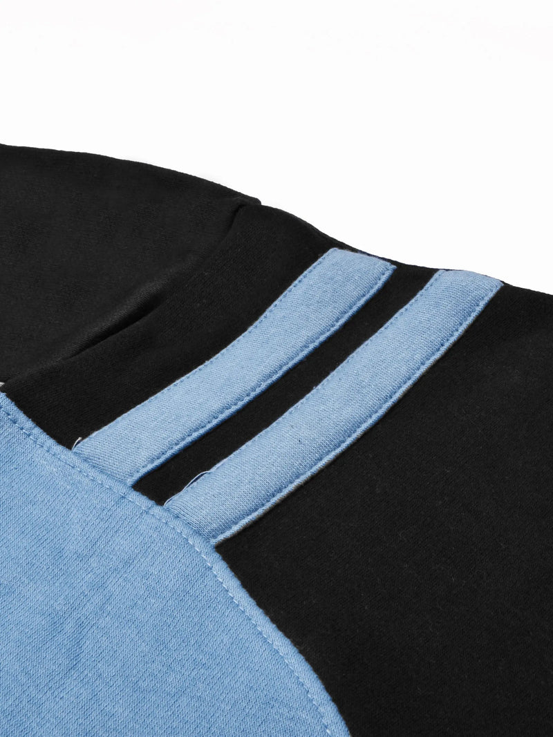 U.S Polo Assn Fleece Tracksuit For Men Black & Blue-LOC